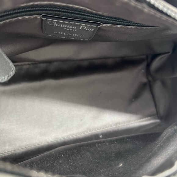 RARE Christian Dior Lambskin Fish Scale Detail Medium Lady Dior Top Handle Bag - Picture 14 of 16